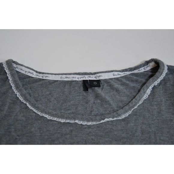 Kensie pajama set gray and white lace size M - Picture 5 of 7